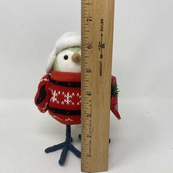 Target Wondershop 2022 Christmas Bird FIKA Featherly Friends Red Sweater Wreath - Picture 8 of 8